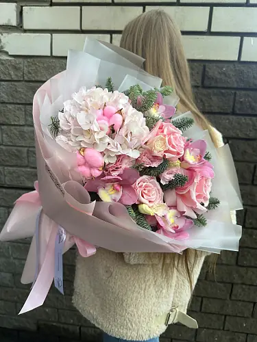 На фото №2 Букет розовое наслаждение