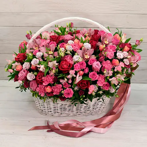 Композиция "Сладкая карамель" с розами