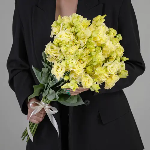  15 Кремовых Лизиантусов под ленту 