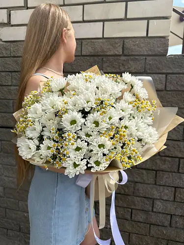 На фото №4 Матрикарии и Хризантема кустовая