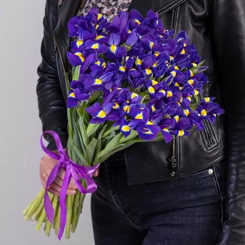45 Синих Ирисов под ленту 