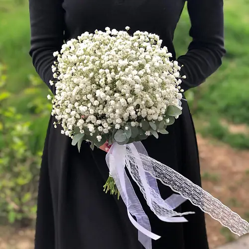 Гипсофила с эвкалиптом для невесты