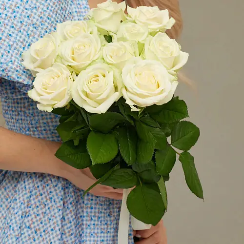 На фото №2 11 Нежных роз 