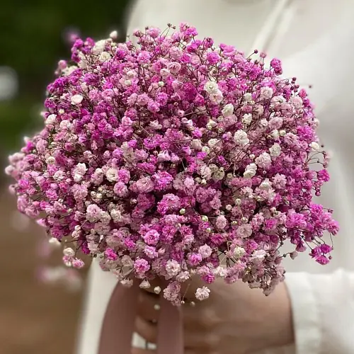 На фото №3 Свадебная розовая гипсофила