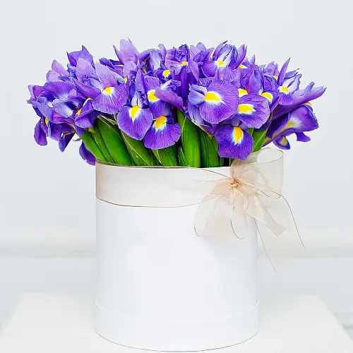 На фото №2 Шляпная коробка "51 ирис"