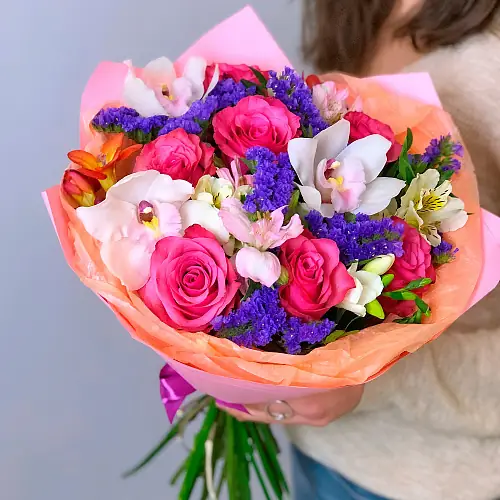 Букет "Розовая карамель"