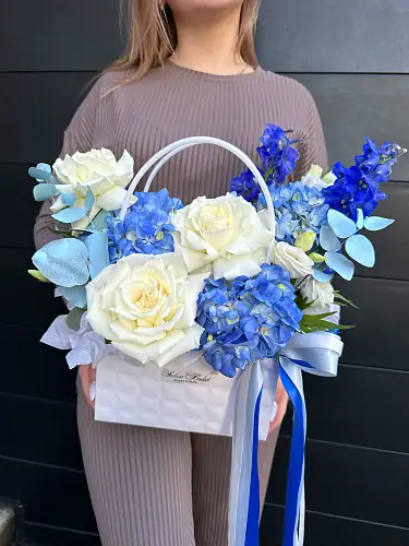 Сумка с Розой и Гортензией 